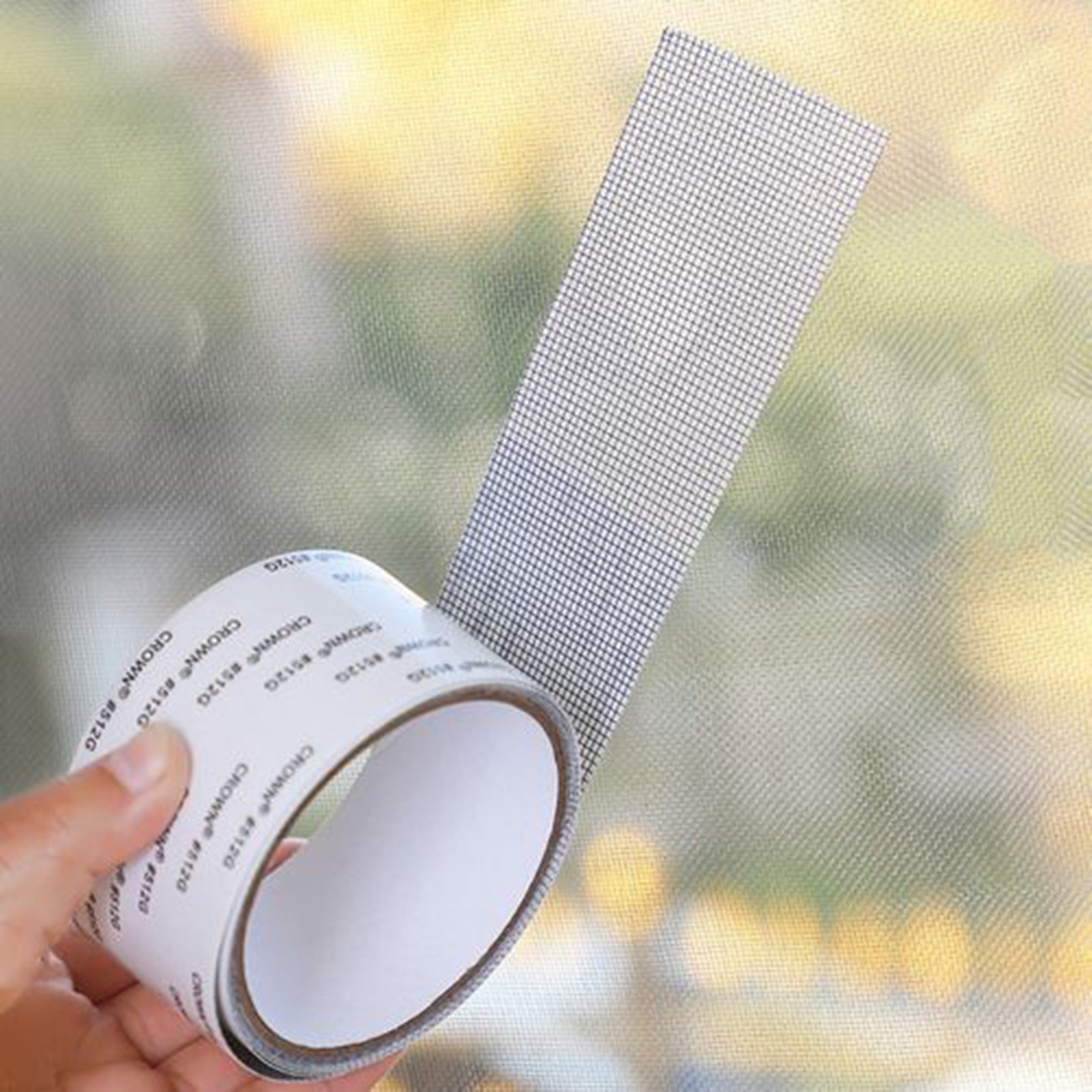 Ettsollp Fiberglass Screen Repair Tape Easy DIY Repairs Damage Fix Free-cutting Tear-resistant Strong Adhesive Mesh Tape for Window Door Tent Nets RV Screens